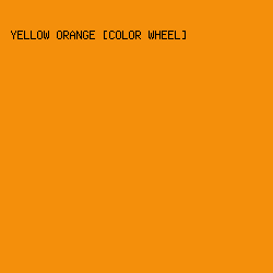 F48F0B - Yellow Orange [Color Wheel] color image preview