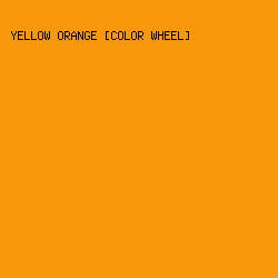 F9980B - Yellow Orange [Color Wheel] color image preview