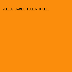 FB8D0C - Yellow Orange [Color Wheel] color image preview