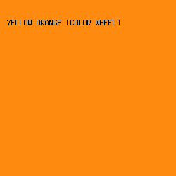 FE8B10 - Yellow Orange [Color Wheel] color image preview