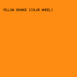 FF8C12 - Yellow Orange [Color Wheel] color image preview