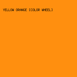 FF8F0F - Yellow Orange [Color Wheel] color image preview