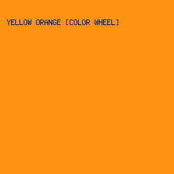 FF9210 - Yellow Orange [Color Wheel] color image preview