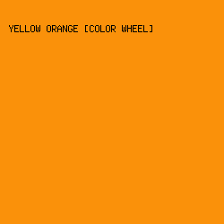 fa910a - Yellow Orange [Color Wheel] color image preview