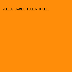 ff8d09 - Yellow Orange [Color Wheel] color image preview