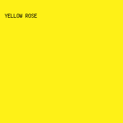 fef117 - Yellow Rose color image preview