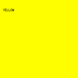 FFFE00 - Yellow color image preview