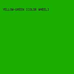 1AAF00 - Yellow-Green [Color Wheel] color image preview