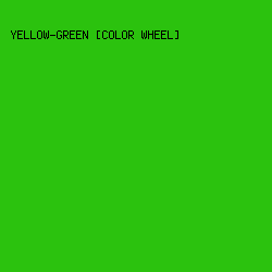 2BC20E - Yellow-Green [Color Wheel] color image preview