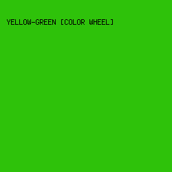 2ec20a - Yellow-Green [Color Wheel] color image preview