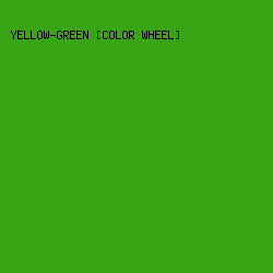 37a514 - Yellow-Green [Color Wheel] color image preview