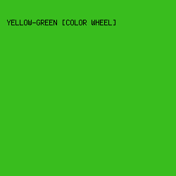 39BD1E - Yellow-Green [Color Wheel] color image preview