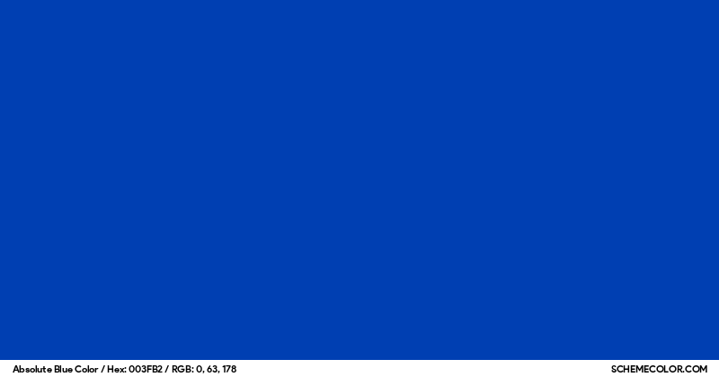Color Absoloute Absolute Blue Color - Colors - SchemeColor.com
