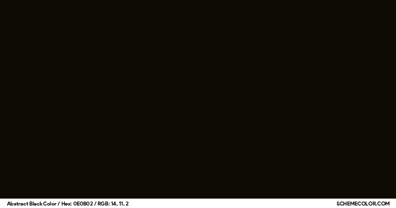 Color Preview Image of 0E0B02