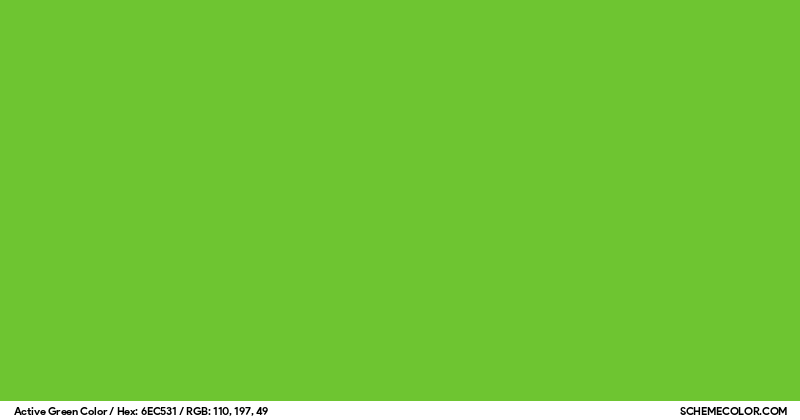 Active Green Color - Colors - SchemeColor.com