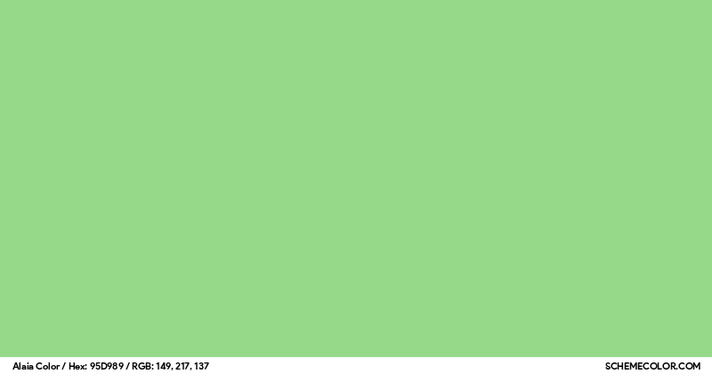 Color Alaria Alaia Color - Colors - SchemeColor.com