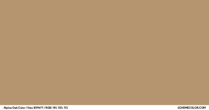 Alpine Oak Color - Colors - SchemeColor.com
