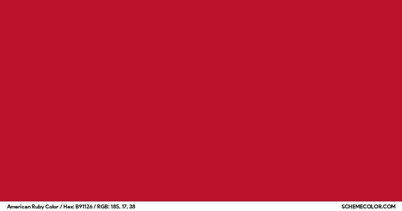 American Ruby Color - Colors - SchemeColor.com