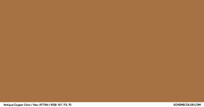 Antique Copper Color - Colors - SchemeColor.com