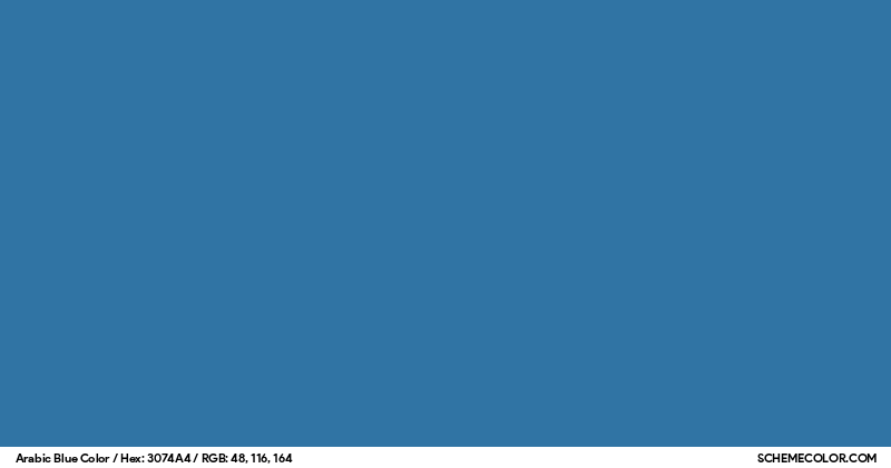 Arabic Blue Color - Colors - SchemeColor.com