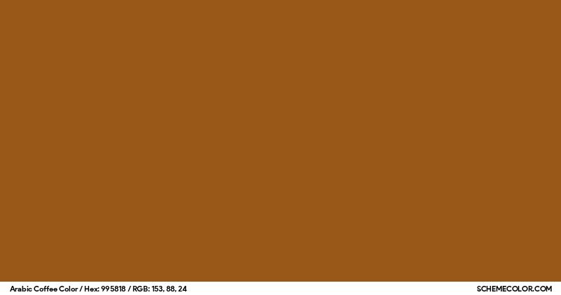 Arabic Coffee Color - Colors - SchemeColor.com
