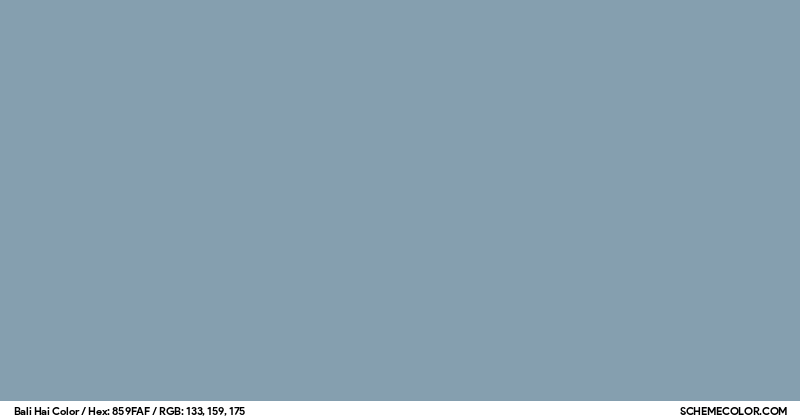 Bali Hai Color - Colors - SchemeColor.com
