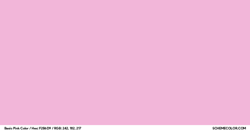 Basic Pink Color - Colors - SchemeColor.com