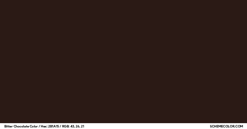 Bitter Chocolate Color - Colors - SchemeColor.com