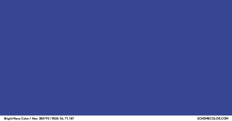 Bright Navy Color - Colors - SchemeColor.com