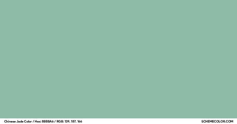 Chinese Jade Color - Colors - SchemeColor.com