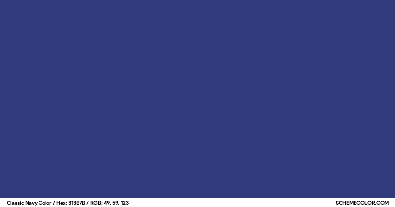 Classic Navy Color - Colors - SchemeColor.com