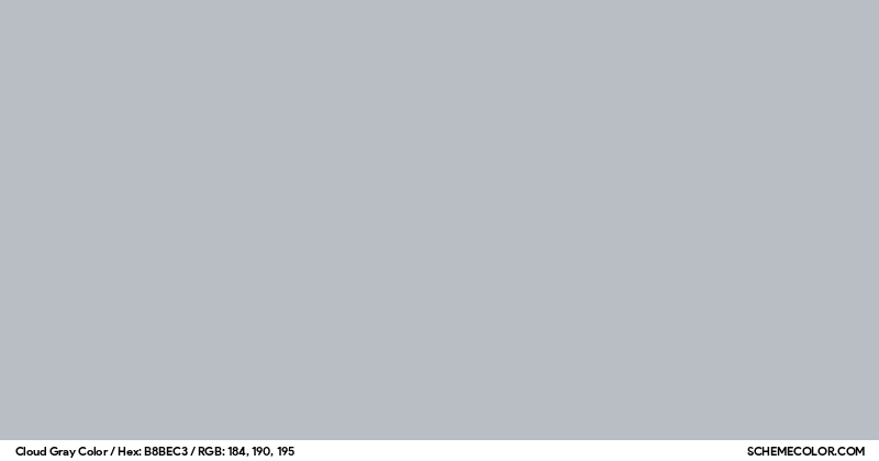 Cloud Gray Color - Colors - SchemeColor.com