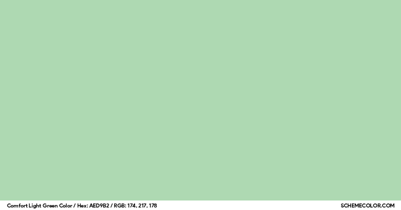 Comfort Light Green Color - Colors - SchemeColor.com
