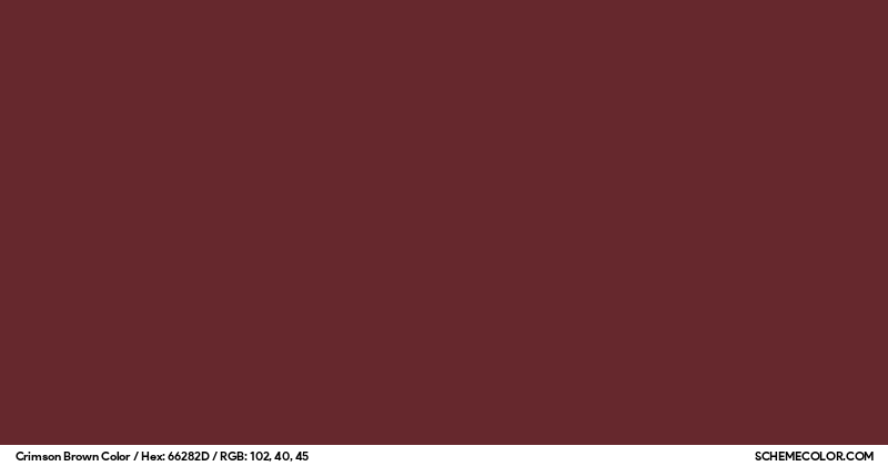 Color Brison Crimson Brown Color - Colors - SchemeColor.com