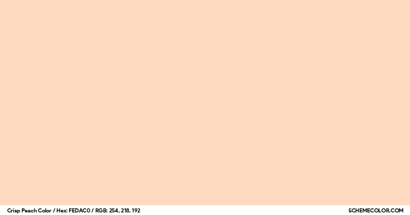 Peach Rim Color Crisp Peach Color - Colors - SchemeColor.com