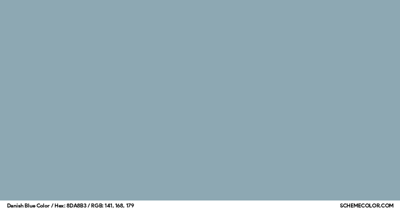 Danish Blue Color - Colors - SchemeColor.com