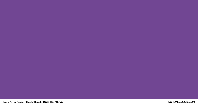 Dark Affair Color - Colors - SchemeColor.com