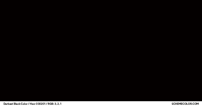 Darkest Black Color - Colors - SchemeColor.com