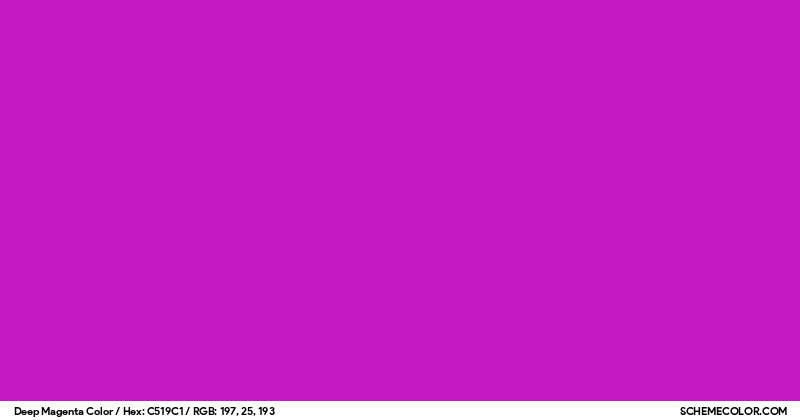 Deep Magenta Color - Colors - SchemeColor.com