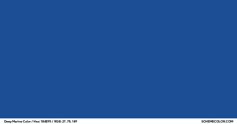 Marin Color Code Deep Marine Color - Colors - SchemeColor.com