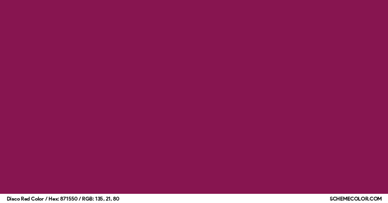 Redis Blue Color Disco Red Color - Colors - SchemeColor.com