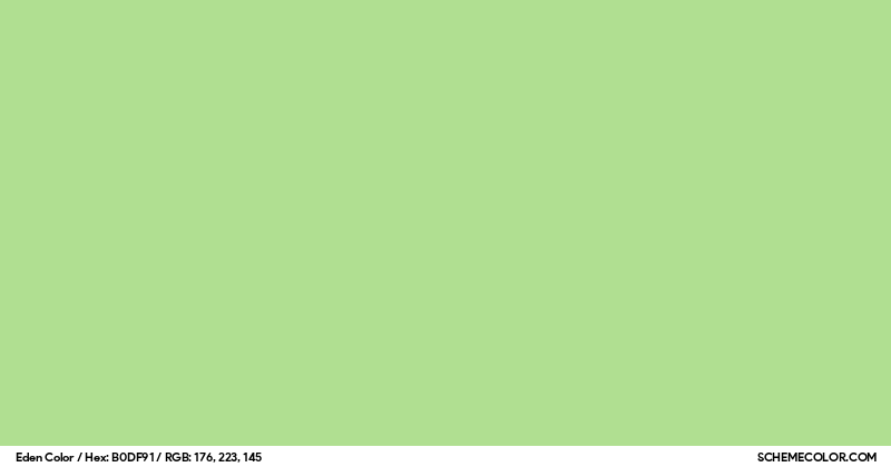 Eden Color - Colors - SchemeColor.com