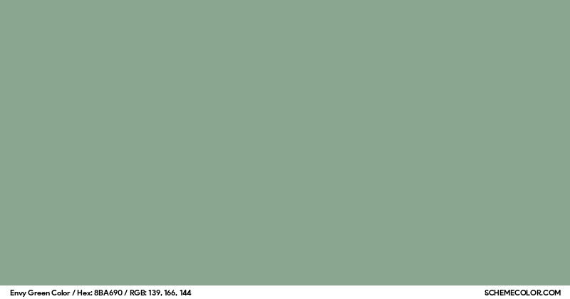 Envy Green Color - Colors - SchemeColor.com
