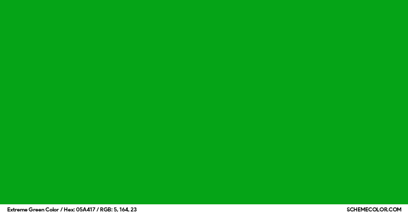 Expanded Green Color Extreme Green Color - Colors - SchemeColor.com