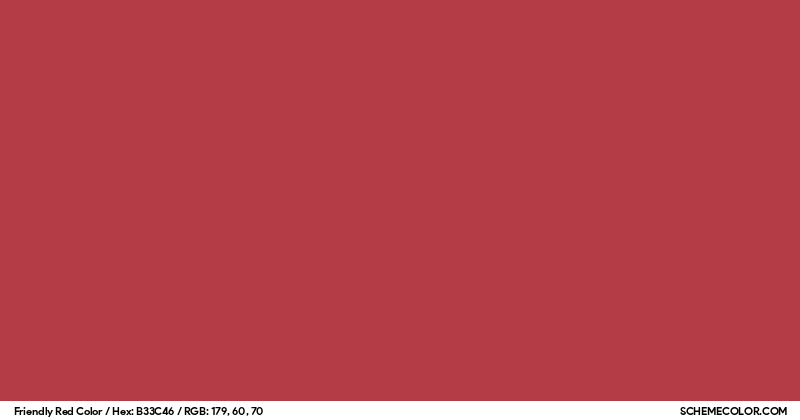 Friendly Red Color - Colors - SchemeColor.com