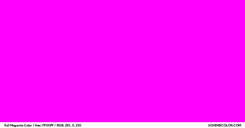 Full Magenta Color - Colors - SchemeColor.com