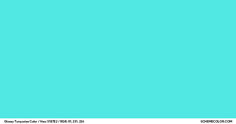 Color Is Turquoise Glossy Turquoise Color - Colors - SchemeColor.com
