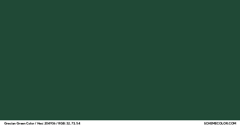 Grecian Green Color - Colors - SchemeColor.com