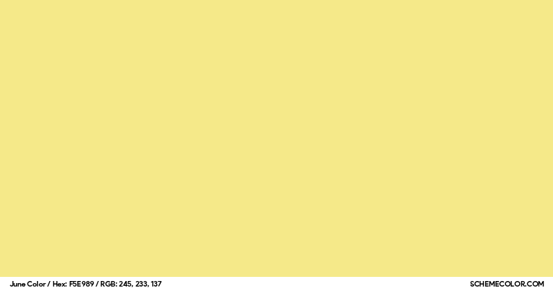June Color - Colors - SchemeColor.com