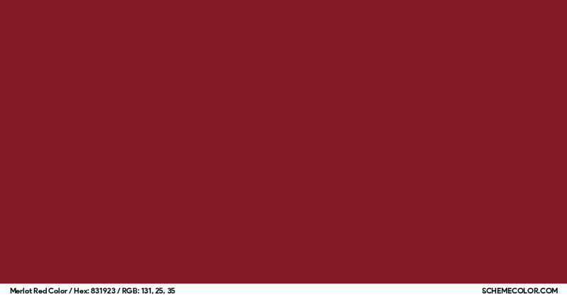 Merlot Red Color - Colors - SchemeColor.com